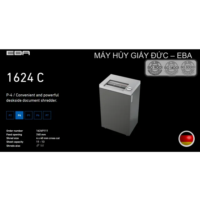 EBAシュレッダーMODEL 1624